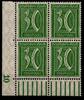 Deutsches Reich Deutsches Reich 162 postfrisch 4er Block vom Eckrand MiNr. 162 postfrisch 4er Block vom Eckrand -