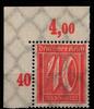 Deutsches Reich Deutsches Reich 182P OR postfrisch vom Eckrand MiNr. 182P OR postfrisch vom Eckrand -