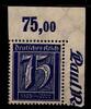 Deutsches Reich Deutsches Reich 185P OR postfrisch vom Eckrand MiNr. 185P OR postfrisch vom Eckrand -