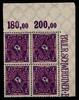Deutsches Reich Deutsches Reich 191P OR postfrisch 4er Block vom Eckrand MiNr. 191P OR postfrisch 4er Block vom Eckrand -