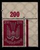 Deutsches Reich Deutsches Reich 216aP OR postfrisch vom Eckrand MiNr. 216aP OR postfrisch vom Eckrand -