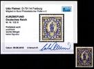 Deutsches Reich Deutsches Reich 132 III postfrisch ohne Aufdruck, Kurzbefund Fleiner BPP MiNr. 132 III postfrisch ohne Aufdruck, Kurzbefund Flei -