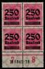 Deutsches Reich Deutsches Reich 295HAN postfrisch H5341 23 im 4er Block MiNr. 295HAN postfrisch H5341 23 im 4er Block -