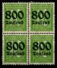 Deutsches Reich Deutsches Reich A302 postfrisch 4er Block MiNr. A302 postfrisch 4er Block -