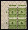 Deutsches Reich Deutsches Reich 316P OR postfrisch 4er Block vom Eckrand, gefaltet MiNr. 316P OR postfrisch 4er Block vom Eckrand, gefaltet -