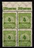 Deutsches Reich Deutsches Reich 316P OR postfrisch 4er Block vom Oberrand MiNr. 316P OR postfrisch 4er Block vom Oberrand -