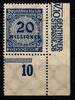Deutsches Reich Deutsches Reich 319 postfrisch vom Eckrand MiNr. 319 postfrisch vom Eckrand -