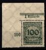 Deutsches Reich Deutsches Reich 322 postfrisch Platte B vom Eckrand MiNr. 322 postfrisch Platte B vom Eckrand -