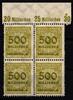 Deutsches Reich Deutsches Reich 324P OR postfrisch PlatteA, 4er Block MiNr. 324P OR postfrisch PlatteA, 4er Block -