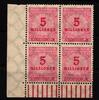 Deutsches Reich Deutsches Reich 317AW postfrisch 4er Block vom Eckrand MiNr. 317AW postfrisch 4er Block vom Eckrand -