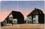 AK Saarlouis Neuer Bahnhof Feldpost 1917 gebraucht -