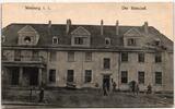 AK Neuburg i. L. Bahnhof Feldpost 1917 gebraucht -