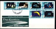 Gambia Gambia 610-615 gestempelt als FDC / Raumfahrt MiNr. 610-615 gestempelt als FDC / Raumfahrt -