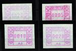 Schweiz Automatenmarken Schweiz Automatenmarken 1 A1-A4 postfrisch MiNr. 1 A1-A4 postfrisch -