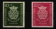 BRD Bund BRD Bund Jahrgang 1950 mit 121-122 postfrisch MiNr. Jahrgang 1950 mit 121-122 postfrisch -