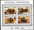 Zentralafrikanische Republik Zentralafrikanische Republik 985-988 postfrisch Kleinbogen / WWF MiNr. 985-988 postfrisch Kleinbogen / WWF -