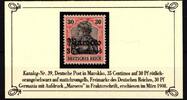 Deutsche APA Marokko Deutsche APA Marokko 39 postfrisch MiNr. 39 postfrisch -