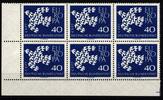 BRD BRD 368 xv postfrisch Eckrand 6er Block mit geriffelter Gummierung MiNr. 368 xv postfrisch Eckrand 6er Block mit geriffelter Gum -