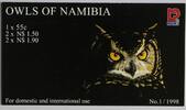 Namibia Namibia 937-941 postfrisch als Markenheftchen, Vögel MiNr. 937-941 postfrisch als Markenheftchen, Vögel -