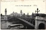AK Paris Le Pont Alexander III. gebraucht -