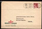 Schweiz Brief mit Werbestempel Skirennen Engelberg Olympische Spiele 1928 -