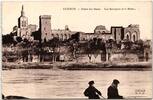 AK Avignon Palais des Papes - les Remprits et le Rhône ungebraucht -