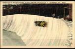 Olympische Spiele 1932 Lake Placid Postkarte Bob Rennen ungebraucht -