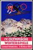 Olympische Winterspiele 1936 AK gelaufen Werbestempel -