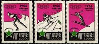 Italien Italien postfrisch Vignetten Olympische Winterspiele 1956 postfrisch Vignetten Olympische Winterspiele 1956 -