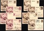 Deutsches Reich Lot aus 8 Ganzsachen Olympische Winterspiele 1936 -