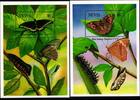 Nevis Nevis Block 64 und 65 postfrisch Schmetterling MiNr. Block 64 und 65 postfrisch Schmetterling -