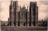 AK Wells Cathedrale, West Front 1907 gebraucht -