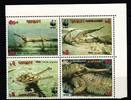 Bangladesch Bangladesch 323-326 postfrisch Viererblock / Reptilien MiNr. 323-326 postfrisch Viererblock / Reptilien -