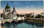 AK Berlin Dom und Museum Feldpost 1918 gebraucht -