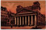 AK Aachen Theater mit Kaiser Wilhelm-Denkmal Feldpost 1918 gebraucht -