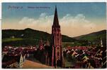 AK Freiburg i. B. Münster und Schlossberg 1918 gebraucht -