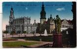 AK Dresden Kath. Hofkirche und Schloss - Denkmal Karl Maria von Weber ungebraucht -