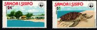 Samoa Samoa 370-371 postfrisch Weltweiter Naturschutz Schildkröte MiNr. 370-371 postfrisch Weltweiter Naturschutz Schildkröte -