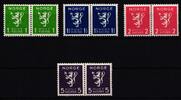 Norwegen Norwegen 207-210 postfrisch waagerechte Paare MiNr. 207-210 postfrisch waagerechte Paare -