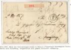 Vorphila Paketbegleitbrief von 1849 mit Aufgabezettel aus Küstrin -
