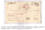 Vorphila Paketbegleitbrief von 1861 mit Aufgabezettel Packkammerstempel -