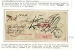 Vorphila Paketbegleitbrief von 1850 mit Postvorschuss Auslagen Stempel -