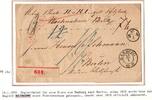Vorphila Paketbegleitbrief von 1851 mit Postvorschuss Auslagen Stempel -