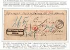 Vorphila Paketbegleitbrief von 1863 mit Postvorschuss Auslagen Stempel -