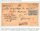 Norddeutscher Bund Braunschweig Paketbegleitbrief mit Wertzettel -