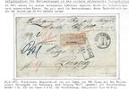 Deutsches Reich Paketbegleitbrief aus Ronneburg mit Aufgabezettel -