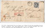 Norddeutscher Bund Paketbegleitbrief aus Vieselbach, Thurn & Taxis -
