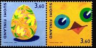 Finnland Finnland 1560-1561 postfrisch Paar Ostern Küken Osterei MiNr. 1560-1561 postfrisch Paar Ostern Küken Osterei -