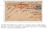 Norddeutscher Bund Paketbegleitbrief Wertsendung Trent - Stralsund -