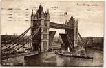 AK London Tower Bridge mit Dampfer 1928 gebraucht -